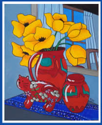 Sunflowers in Deco Vase