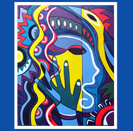 Face and Hand (Abstract) 